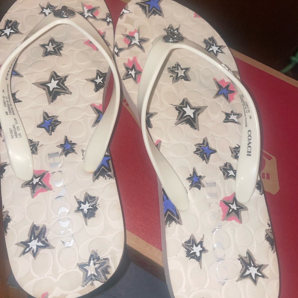 Coach flip flops